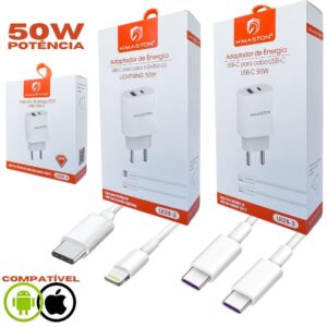 Carregador completo USB-C 50W H’maston